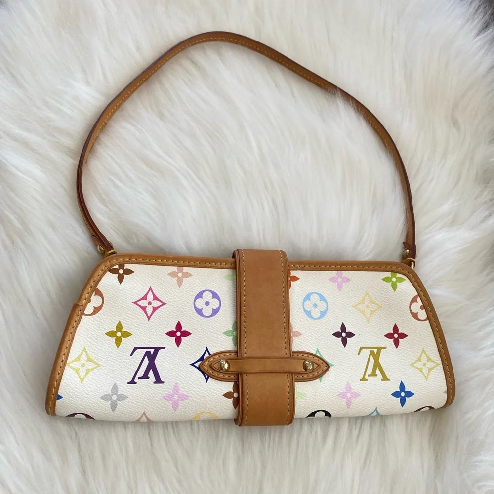 ❤️ SOLD‼️ Louis Vuitton Shirley Monogram White Multicolor - Picture 3 of 17